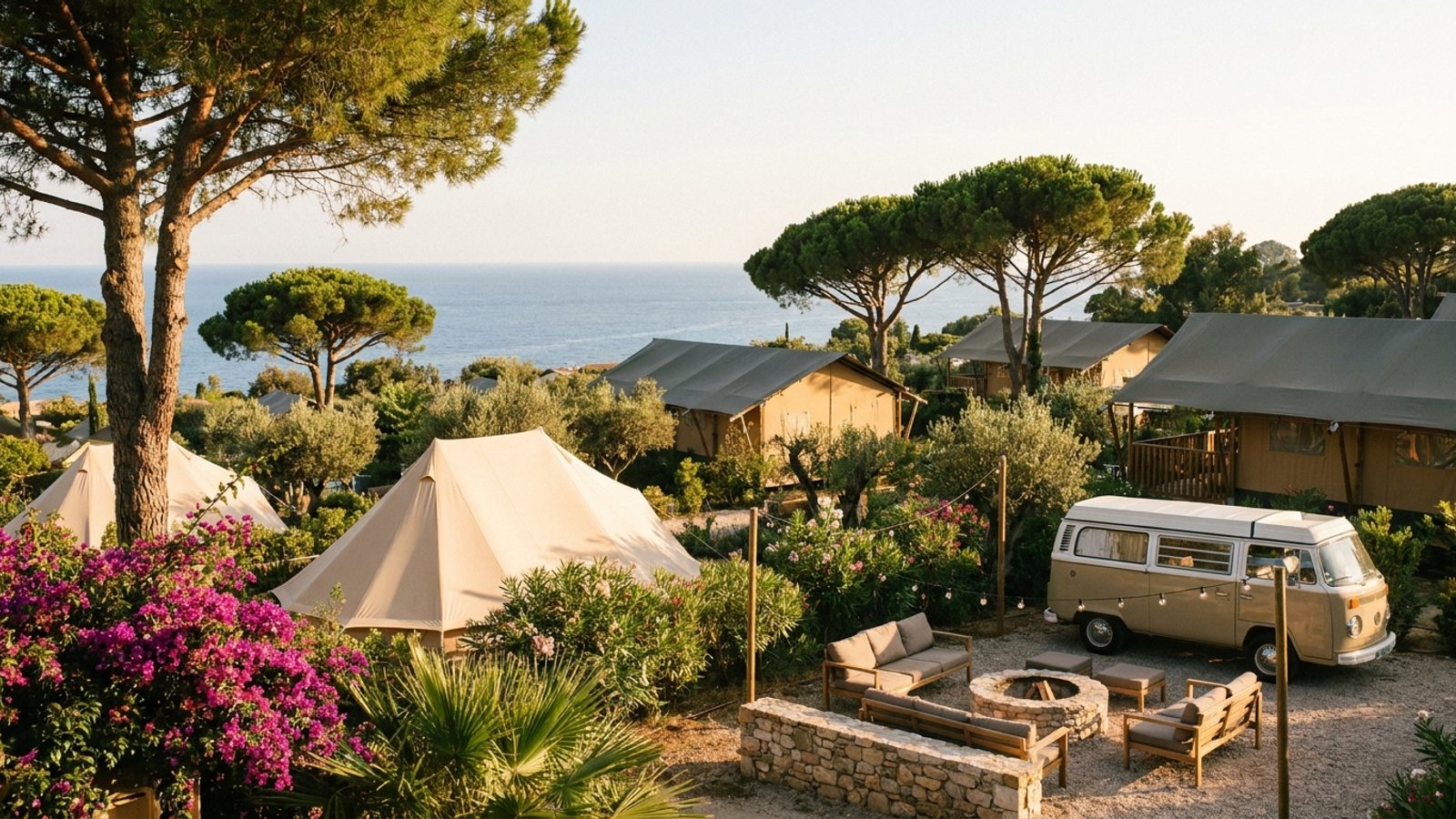 De beste campings aan de Côte d'Azur voor glamping & luxe