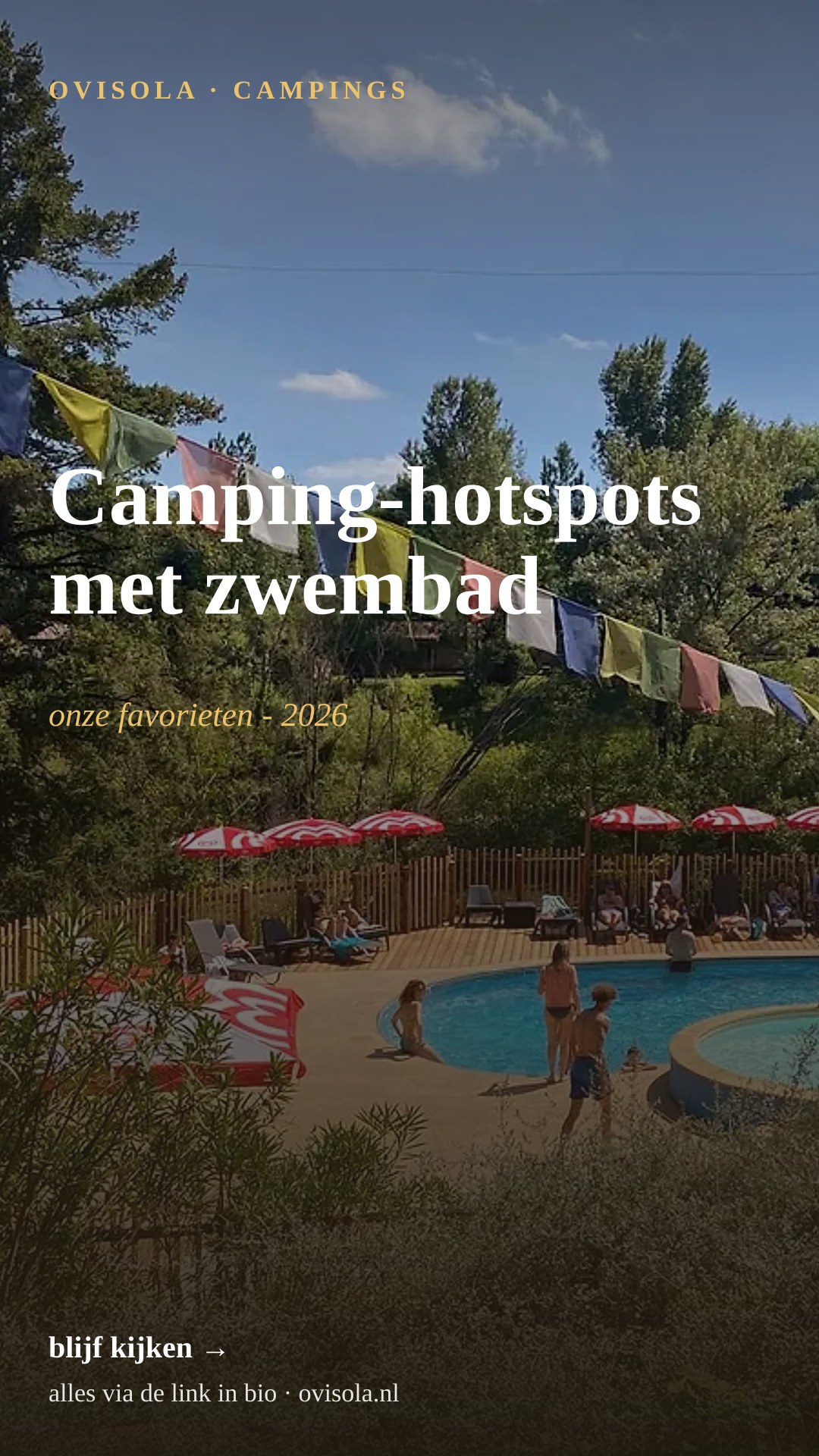 Camping-hotspots met zwembad 📍